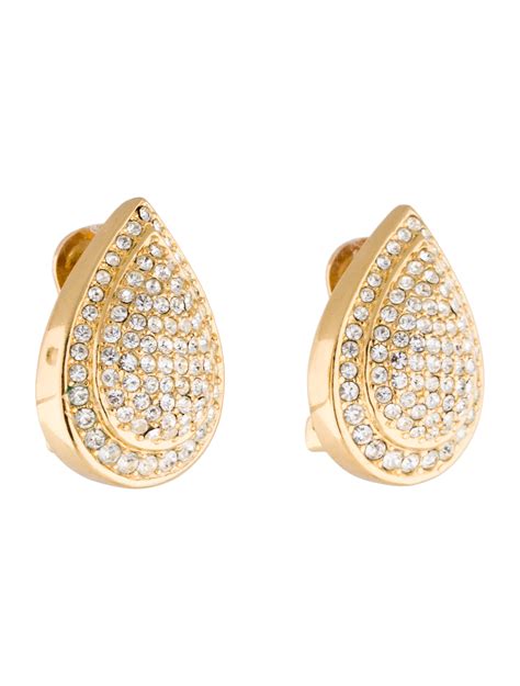 christian Dior clip on earrings